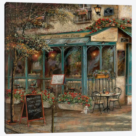 Jardin Notre Dame I Canvas Print #RUA178} by Ruane Manning Canvas Artwork
