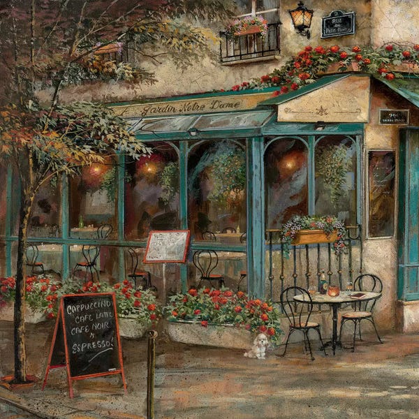 Detailed Oil Painters: Jardin Notre Dame I by Ruane Manning
