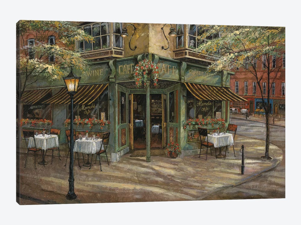 Mandi's Café by Ruane Manning 1-piece Canvas Print