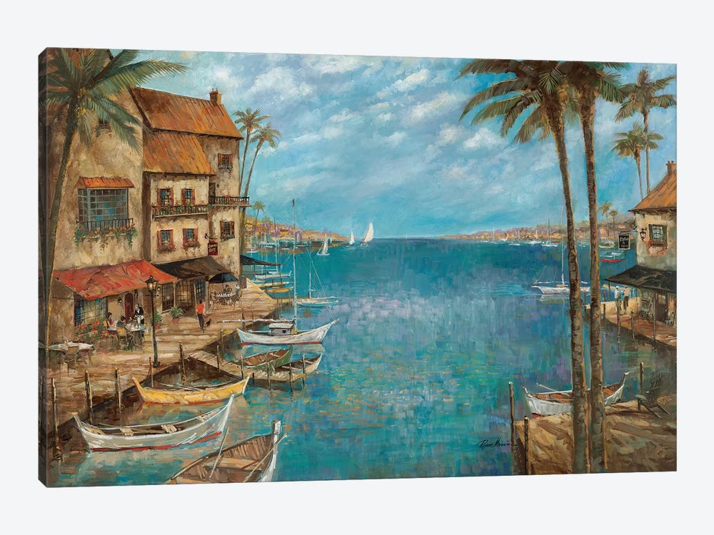 Mediterranean Splendor by Ruane Manning 1-piece Canvas Artwork