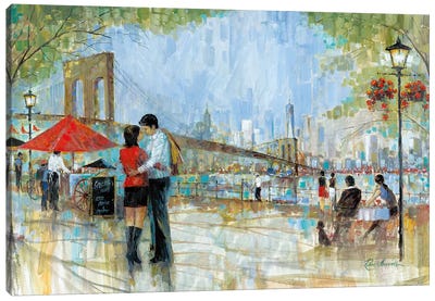 New York Romance II Canvas Art Print - New York City Skylines