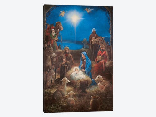 Murillo The Nativity 1665 Framed Canvas Print Repro 16x20 