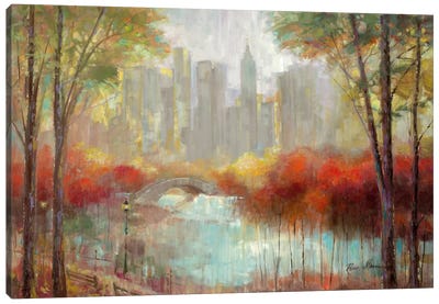 City View Canvas Art Print - Tree Art