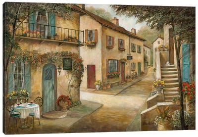 Village Charm & Serenity Canvas Art Print - Village & Town Art