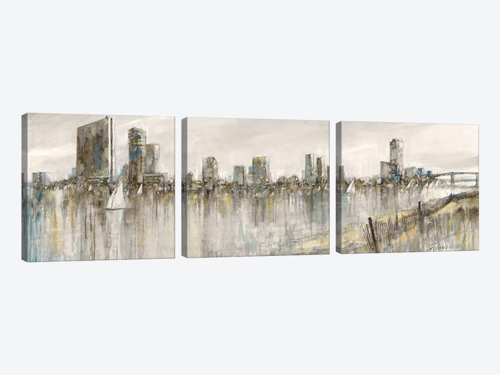 Skyline Sail by Ruane Manning 3-piece Canvas Wall Art
