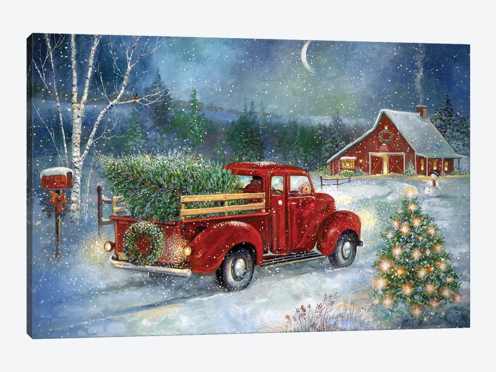 Christmas Delivery by Ruane Manning 1-piece Canvas Wall Art