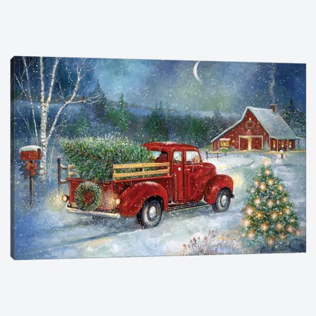 Christmas Delivery Canvas Print #RUA207} by Ruane Manning Canvas Print