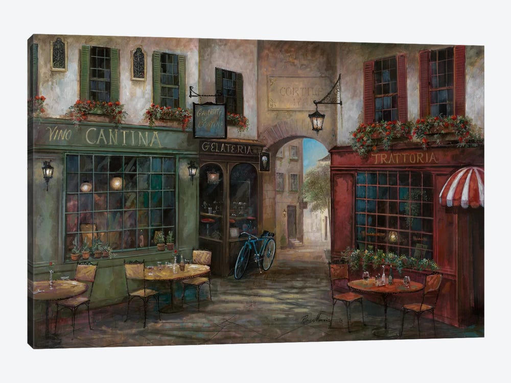 Courtyard Ambiance by Ruane Manning 1-piece Canvas Art
