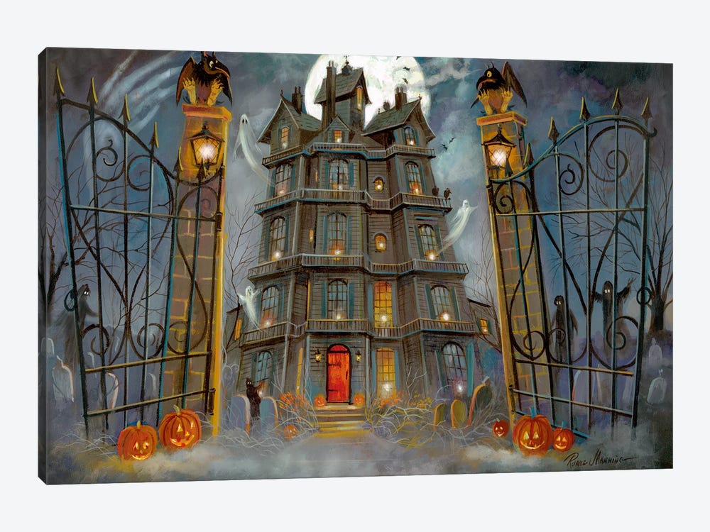 Haunted Mansion by Ruane Manning 1-piece Canvas Art Print
