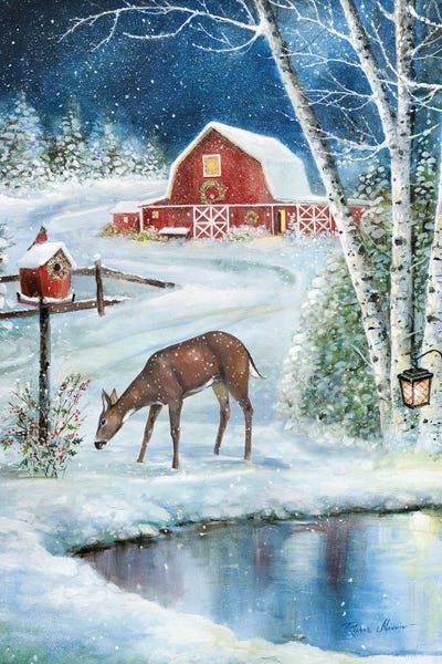 Deer: Holiday Skating by Ruane Manning