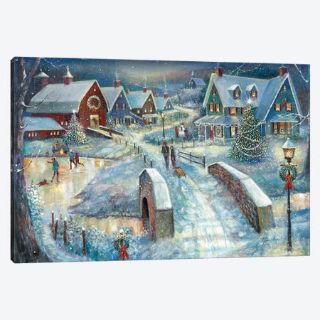 Home for the Holidays Canvas Print #RUA216} by Ruane Manning Canvas Art