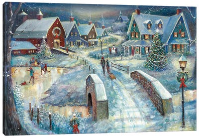 Home for the Holidays Canvas Art Print - Ruane Manning
