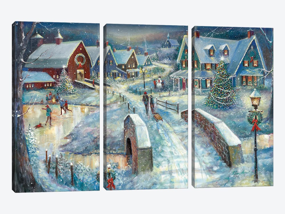 Home for the Holidays by Ruane Manning 3-piece Canvas Wall Art