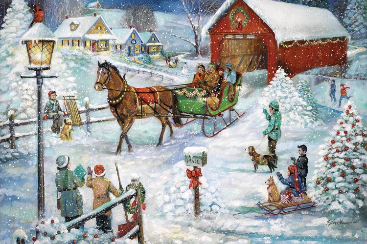 Sleigh Ride by Ruane Manning wall art