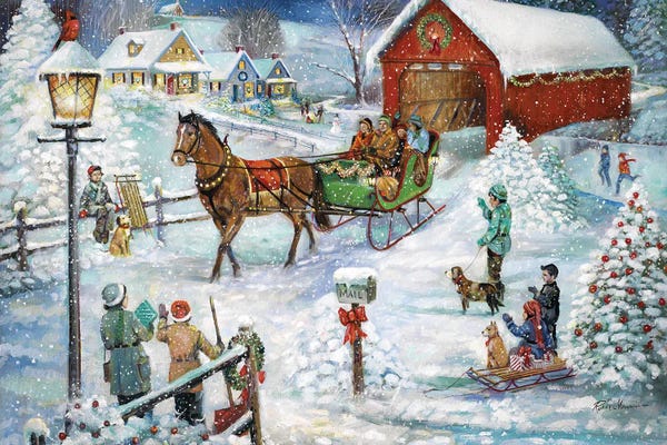 Snowscapes: Sleigh Ride by Ruane Manning