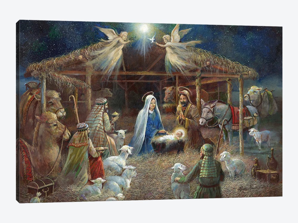 The Nativity by Ruane Manning 1-piece Art Print