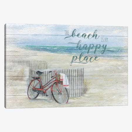 Beach Happy Place Canvas Print #RUA234} by Ruane Manning Canvas Artwork