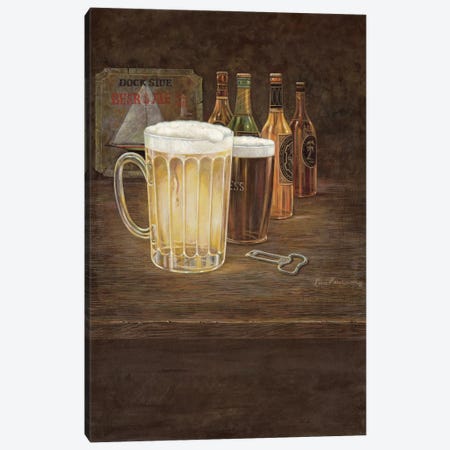 Dockside Beer Canvas Print #RUA23} by Ruane Manning Canvas Print