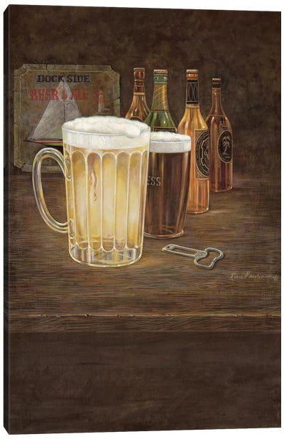 Dockside Beer Canvas Art Print - Beer Art