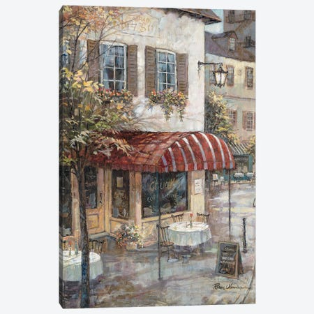 Coffee House Ambiance Canvas Print #RUA242} by Ruane Manning Canvas Art