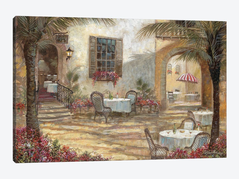 Courtyard Ambiance by Ruane Manning 1-piece Art Print
