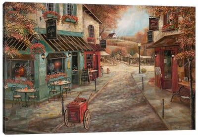 Fall Splendor Canvas Art Print - Trail, Path & Road Art