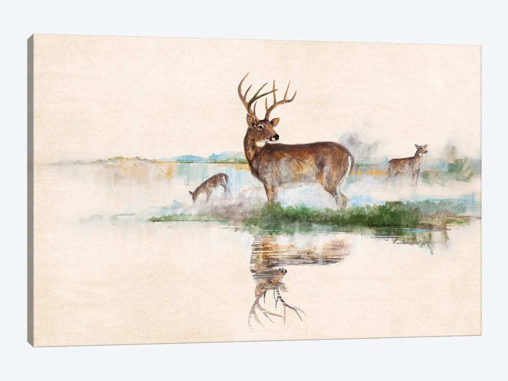 Misty Deer by Ruane Manning 1-piece Canvas Print