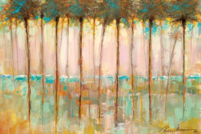 Palms at Dusk by Ruane Manning acrylic art print