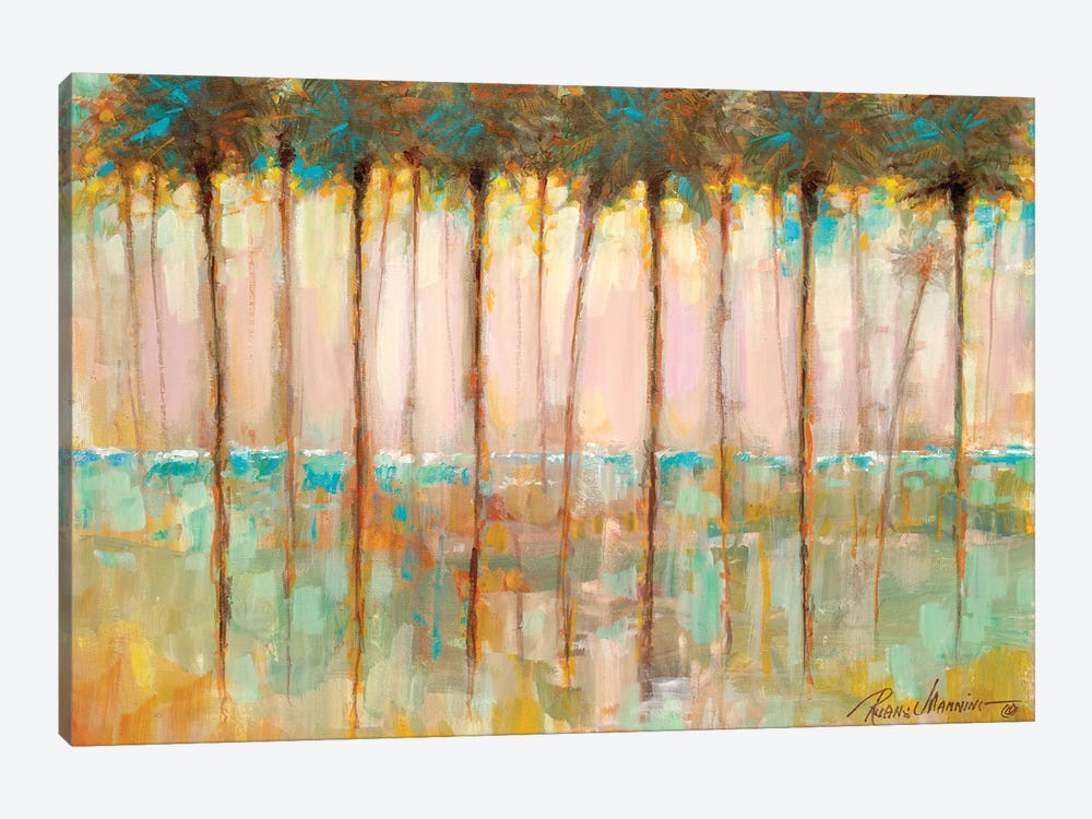 Palms at Dusk by Ruane Manning 1-piece Canvas Print