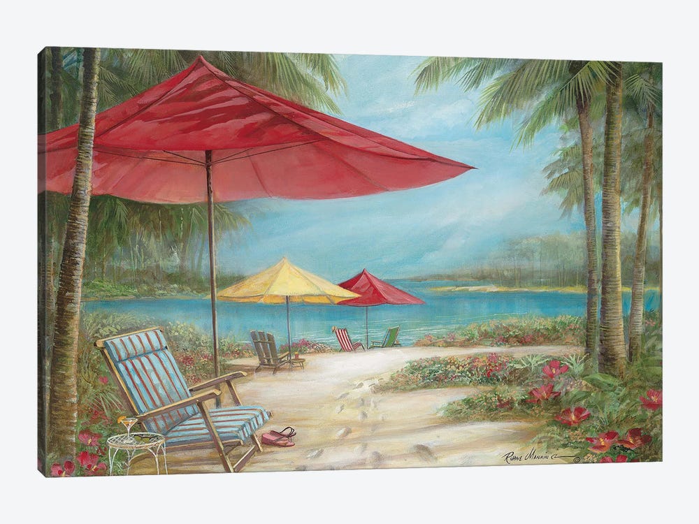 Relaxing Paradise I by Ruane Manning 1-piece Canvas Print