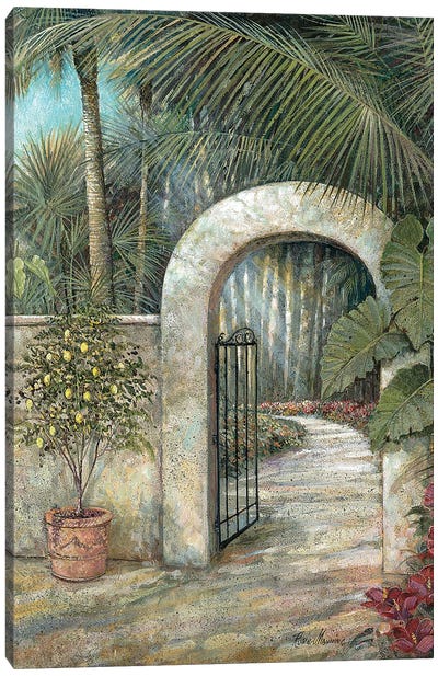 Tranquil Garden II Canvas Art Print - Arches
