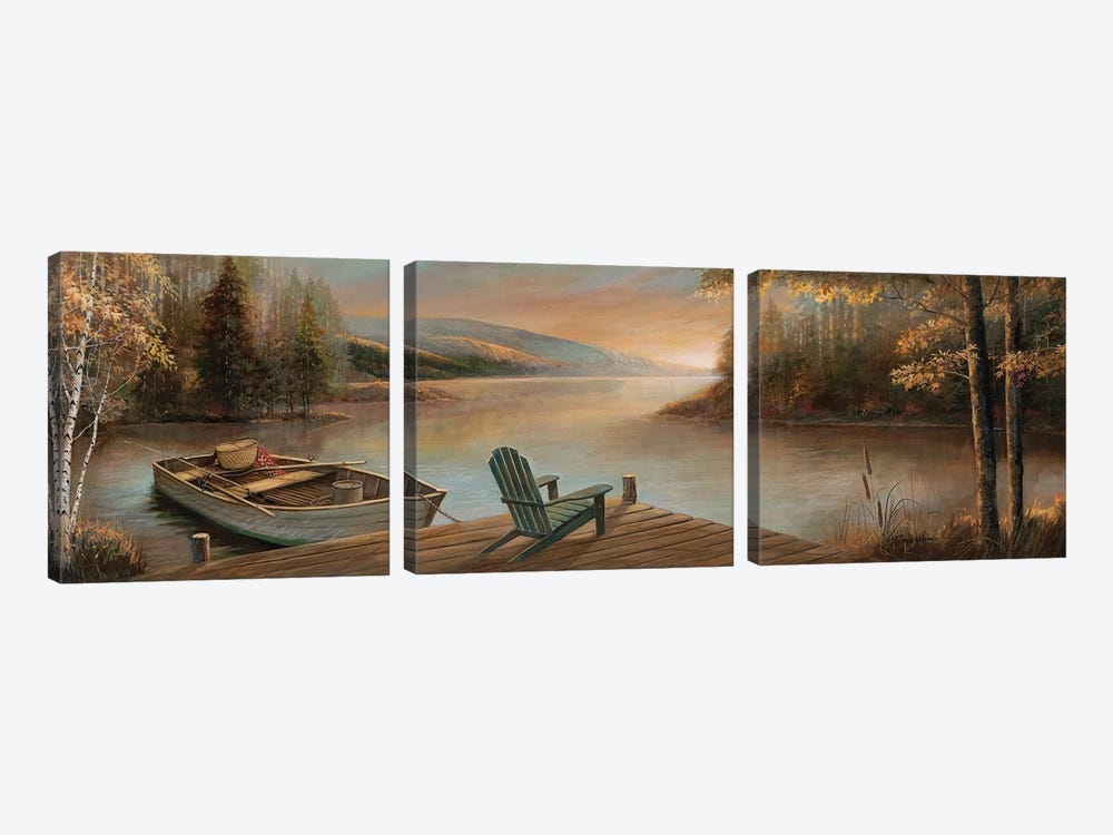 Tranquil Waters by Ruane Manning 3-piece Art Print