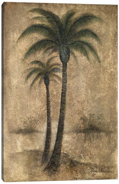 Whispering Palm I Canvas Art Print - Palm Tree Art