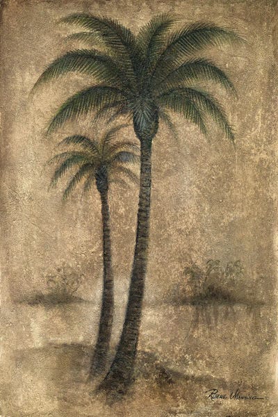 Detailed Oil Painters: Whispering Palm I by Ruane Manning