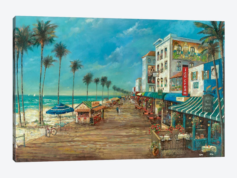 A Day On The Boardwalk by Ruane Manning 1-piece Art Print