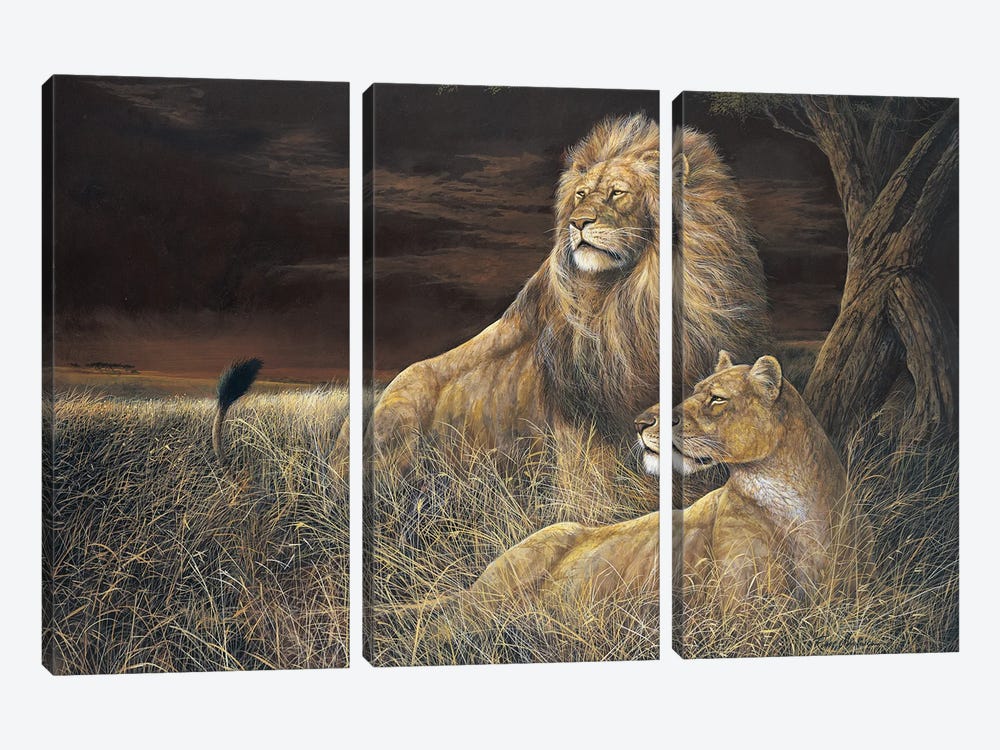 Winds in the Serengeti by Ruane Manning 3-piece Canvas Art
