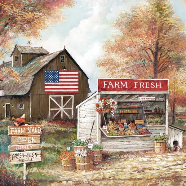 American Décor: Farm Stand by Ruane Manning