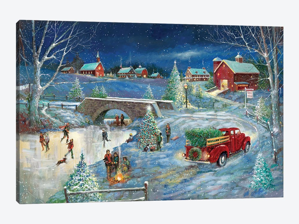 Warm Holiday Memories by Ruane Manning 1-piece Canvas Print