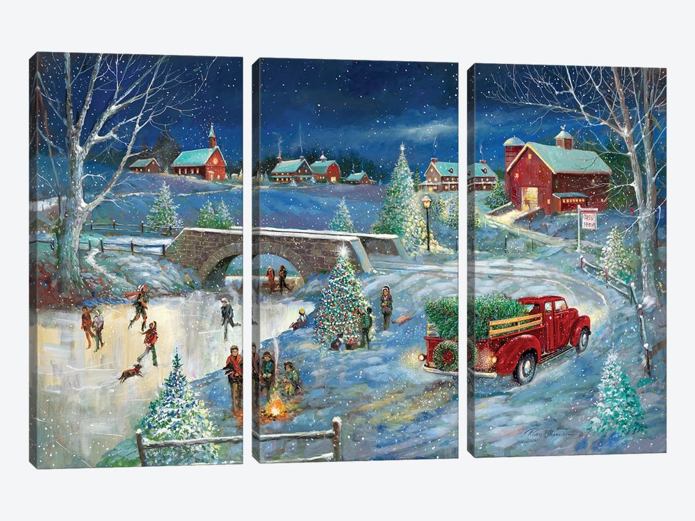 Warm Holiday Memories by Ruane Manning 3-piece Canvas Art Print