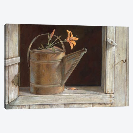 Favorite Watering Can Canvas Print #RUA31} by Ruane Manning Canvas Art