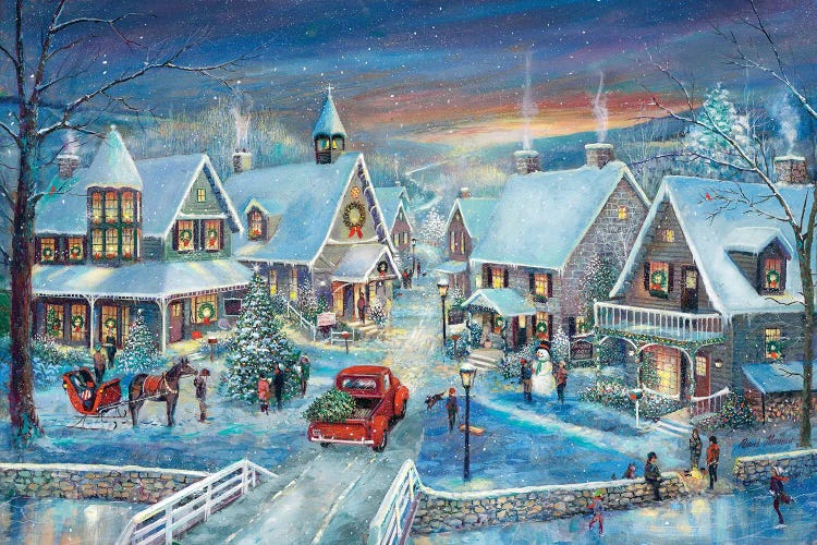 Celebrating Home For The Holidays by Ruane Manning canvas print