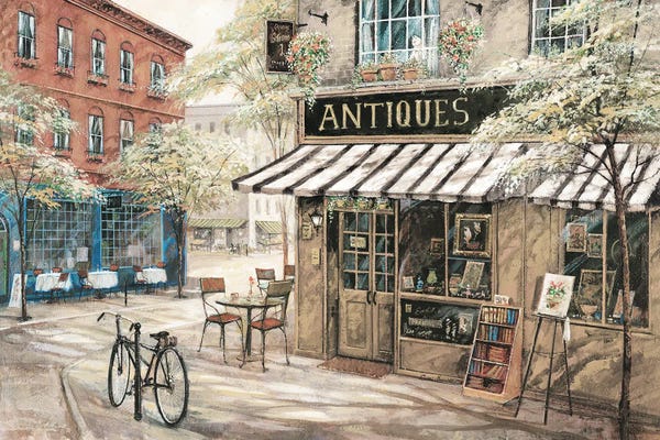 Fine Art Print: Neighborhood Antiques by Ruane Manning