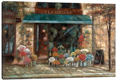 Fleuriste Revisted Canvas Art Print - France Art