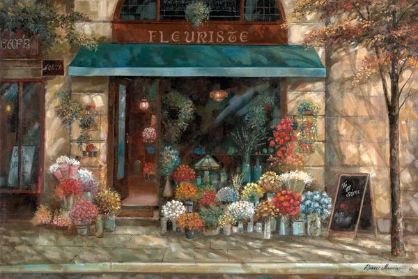 Detailed Oil Painters: Fleuriste Revisted by Ruane Manning