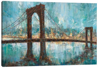 Manhattan Memories Canvas Art Print - Bridge Art