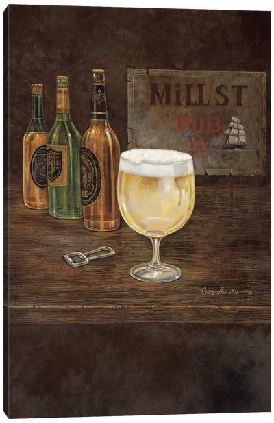 Mill Street Pub Canvas Art Print - Beer Art