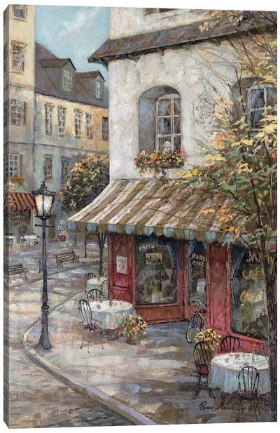 My Favorite Café Canvas Art Print - Ruane Manning