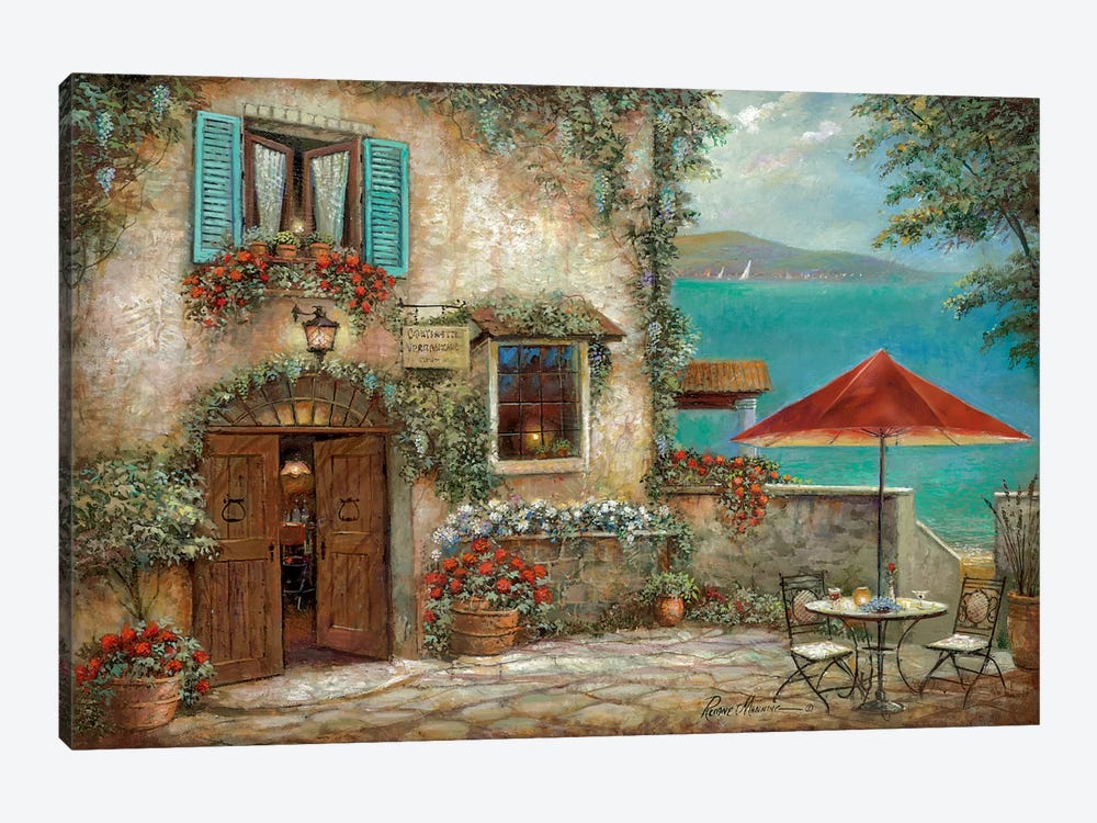 Ombrello Rosso by Ruane Manning 1-piece Canvas Art Print