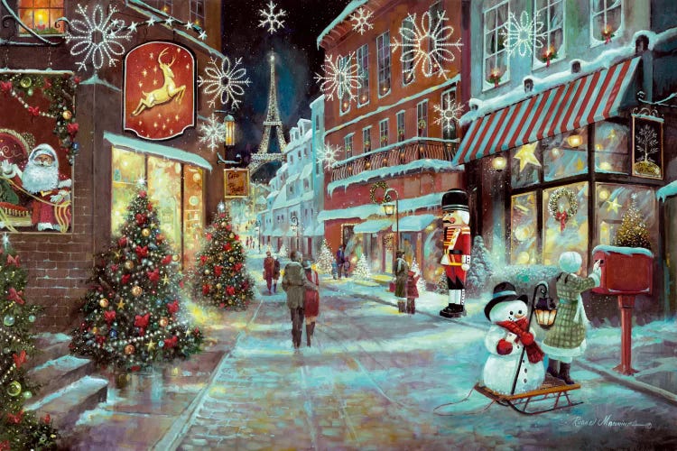Paris Christmas by Ruane Manning wall art