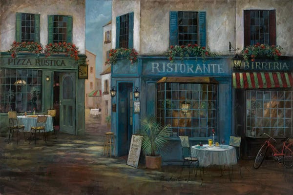 Detailed Oil Painters: Pizza Rustica by Ruane Manning